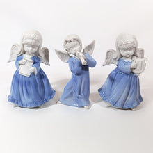 Cargar imagen en el visor de la galería, Antiguo Juego 3 Ángeles Músicos Porcelana Vintage Coleccionables