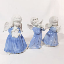 Cargar imagen en el visor de la galería, Antiguo Juego 3 Ángeles Músicos Porcelana Vintage Coleccionables