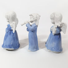 Cargar imagen en el visor de la galería, Antiguo Juego 3 Ángeles Músicos Porcelana Vintage Coleccionables