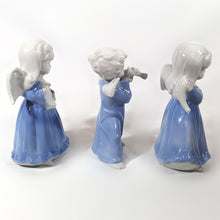 Cargar imagen en el visor de la galería, Antiguo Juego 3 Ángeles Músicos Porcelana Vintage Coleccionables