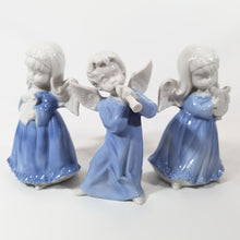 Cargar imagen en el visor de la galería, Antiguo Juego 3 Ángeles Músicos Porcelana Vintage Coleccionables