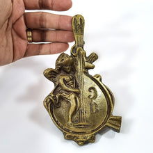 Cargar imagen en el visor de la galería, Antigua Jabonera Cenicero Bronce Querubín Mandolina Barroco
