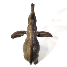 Cargar imagen en el visor de la galería, Antiguo Elefante Bronce India Vintage 70s, 1 Colmillo