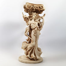 Cargar imagen en el visor de la galería, Antiguo Portavela Angel Violin Pasta Escultura Vintage 70s