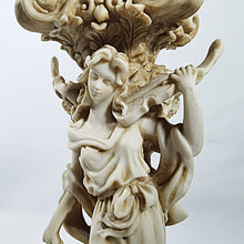 Cargar imagen en el visor de la galería, Antiguo Portavela Angel Violin Pasta Escultura Vintage 70s