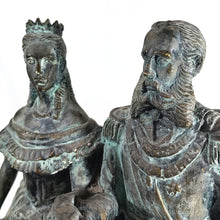 Cargar imagen en el visor de la galería, Antigua Figura Escultura Carlota y Maximiliano Escayola