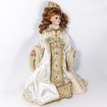 Cargar imagen en el visor de la galería, Muñeca De Porcelana Vintage Coleccionable 43 Cm Dorada
