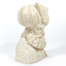 Cargar imagen en el visor de la galería, Busto Figura Sultán Otomano Turco Resina Sepiolita Vintage