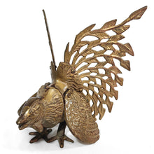 Cargar imagen en el visor de la galería, Gallo Antiguo de Pelea Bronce Vintage 70s Figura Escultura