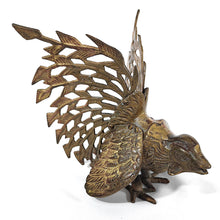 Cargar imagen en el visor de la galería, Gallo Antiguo de Pelea Bronce Vintage 70s Figura Escultura