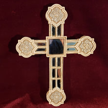 Cargar imagen en el visor de la galería, Cruz Vintage de Espejos y Pasta, estilo Antiguo