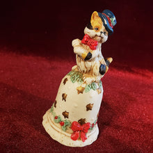 Cargar imagen en el visor de la galería, Campana Antigua Coleccionable Navideña Gato