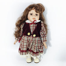 Cargar imagen en el visor de la galería, Antigua Muñeca Porcelana Pequeña, Coleccionable, 24 Cm