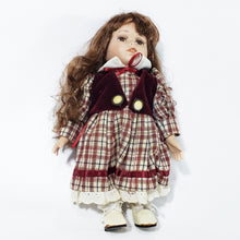 Cargar imagen en el visor de la galería, Antigua Muñeca Porcelana Pequeña, Coleccionable, 24 Cm