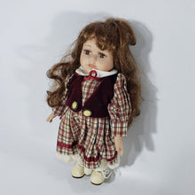 Cargar imagen en el visor de la galería, Antigua Muñeca Porcelana Pequeña, Coleccionable, 24 Cm