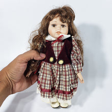 Cargar imagen en el visor de la galería, Antigua Muñeca Porcelana Pequeña, Coleccionable, 24 Cm