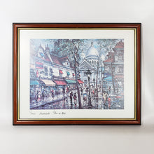 Cargar imagen en el visor de la galería, Cuadro Litografía París Jacques Chardon Montmartre, 1982