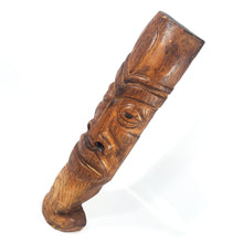 Cargar imagen en el visor de la galería, Antigua Escultura Africana de Madera Rostro Tótem, 46 cm