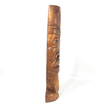 Cargar imagen en el visor de la galería, Antigua Escultura Africana de Madera Rostro Tótem, 46 cm
