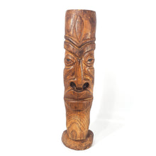 Cargar imagen en el visor de la galería, Antigua Escultura Africana de Madera Rostro Tótem, 46 cm