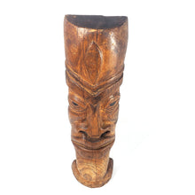 Cargar imagen en el visor de la galería, Antigua Escultura Africana de Madera Rostro Tótem, 46 cm