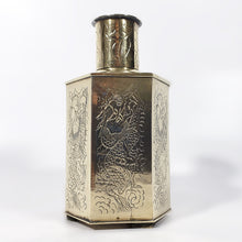 Cargar imagen en el visor de la galería, Recipiente Antiguo Chino Bronce de Té, Dragones Grabados