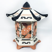 Cargar imagen en el visor de la galería, Antigua Linterna Cerámica Pagoda Japonesa Desmontable 31 cm