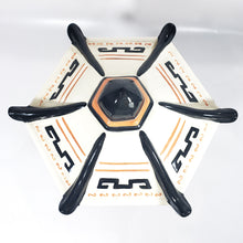 Cargar imagen en el visor de la galería, Antigua Linterna Cerámica Pagoda Japonesa Desmontable 31 cm