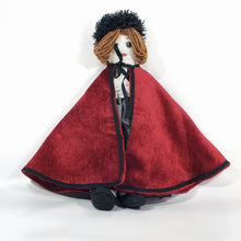Cargar imagen en el visor de la galería, Antigua Muñeca de Trapo de Lujo Dama Francesa con Capa