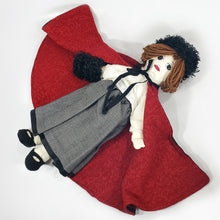 Cargar imagen en el visor de la galería, Antigua Muñeca de Trapo de Lujo Dama Francesa con Capa