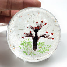 Cargar imagen en el visor de la galería, Par Pisapapeles Vintage Cristal Murano Árboles Hechos a Mano