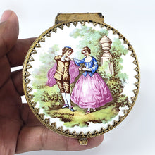 Cargar imagen en el visor de la galería, Antiguo Alhajero Porcelana Fragonard Metal Filigrana estilo Barroco