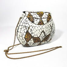 Cargar imagen en el visor de la galería, Antigua Bolsa Artesanal Cobre y Mosaicos Cerámicos India