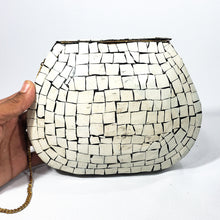 Cargar imagen en el visor de la galería, Antigua Bolsa Artesanal Cobre y Mosaicos Cerámicos India