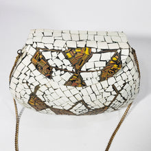 Cargar imagen en el visor de la galería, Antigua Bolsa Artesanal Cobre y Mosaicos Cerámicos India