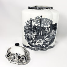 Cargar imagen en el visor de la galería, Jarrón Tibor Porcelana con Tapa Estilo Antiguo Vintage