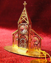 Cargar imagen en el visor de la galería, Iglesia En Baño De Oro 24 K Con Cristal Austriaco