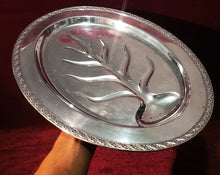 Cargar imagen en el visor de la galería, Bandeja Baño De Plata Antigua Para Carne, Wm Rogers And Son