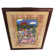Cargar imagen en el visor de la galería, Pintura Artesanal Papel Amate Mexicano Cuadro Enmarcado