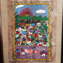 Cargar imagen en el visor de la galería, Pintura Artesanal Papel Amate Mexicano Cuadro Enmarcado