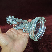 Cargar imagen en el visor de la galería, Porta Velas Ángel Cristal Candelabro Vintage 90s
