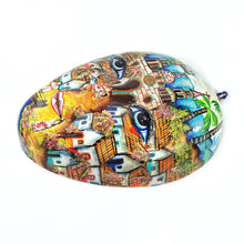 Cargar imagen en el visor de la galería, Máscara Mexicana Paisaje Artesanía Fibra Vidrio Grande 54 cm