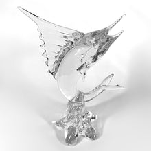 Cargar imagen en el visor de la galería, Escultura Pez Espada Cristal Estilo Murano Vidrio Grande 3 Kg