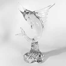 Cargar imagen en el visor de la galería, Escultura Pez Espada Cristal Estilo Murano Vidrio Grande 3 Kg