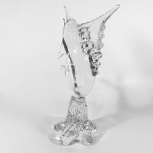 Cargar imagen en el visor de la galería, Escultura Pez Espada Cristal Estilo Murano Vidrio Grande 3 Kg