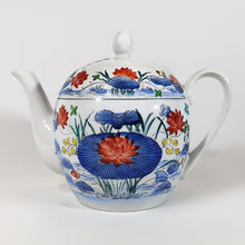 Cargar imagen en el visor de la galería, Antigua Tetera Cerámica Williams Sonoma Motivos Asiáticos Vintage
