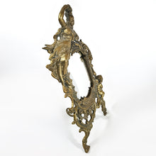Cargar imagen en el visor de la galería, Antiguo Espejo Bronce Victoriano Art Nouveau Vintage
