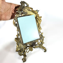 Cargar imagen en el visor de la galería, Antiguo Espejo Bronce Victoriano Art Nouveau Vintage