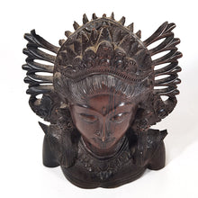 Cargar imagen en el visor de la galería, Rostro Bali Indonesia Madera Tallada Coleccionabe Vintage