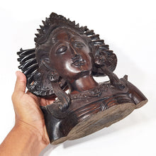 Cargar imagen en el visor de la galería, Rostro Bali Indonesia Madera Tallada Coleccionabe Vintage